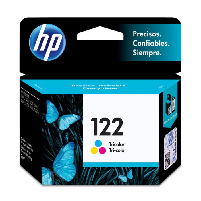 Cartucho de tinta HP 122 Tricolor Original (CH562HL) - Image 1