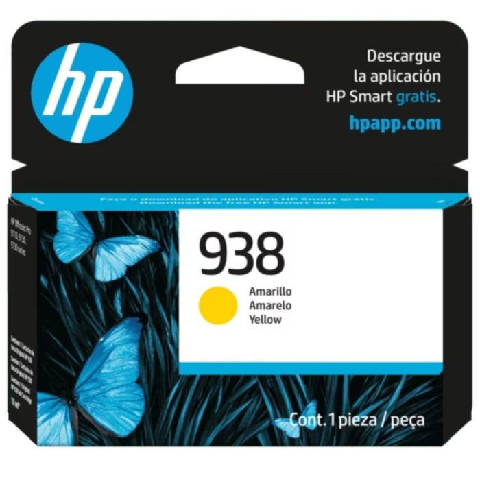 Cartucho De Tinta Hp 938 Amarillo Original (4S6X7PL) - Image 1