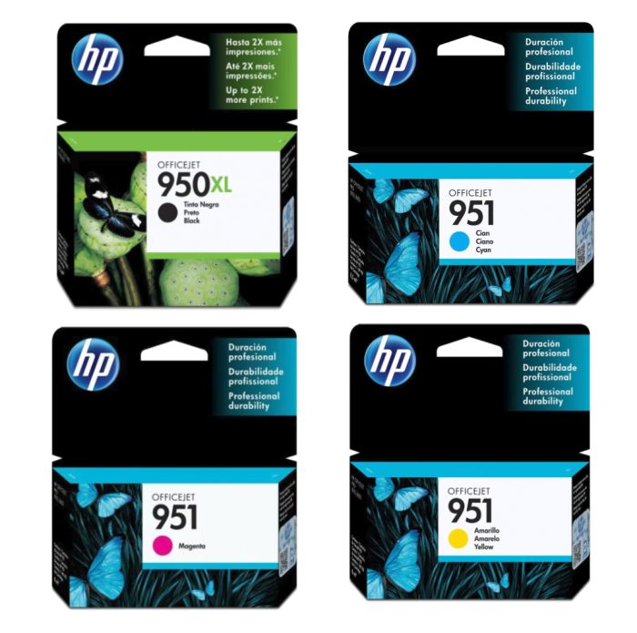 Combo cartucho de tinta HP 950XL Negro y 951 Colores Original - Image 1