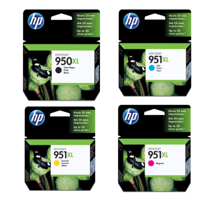 Combo cartucho de tinta HP 950XL Negro y 951XL Colores Original - Image 1