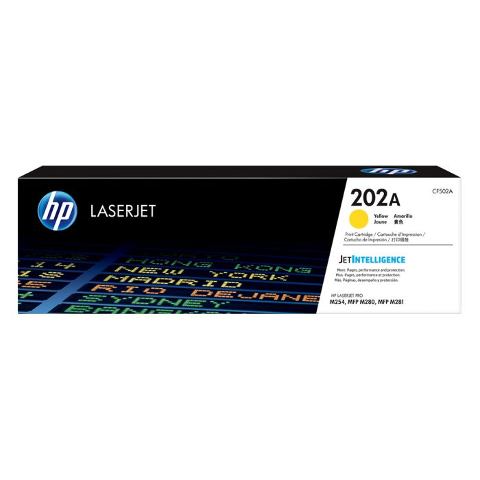 Cartucho de tóner HP 202A Amarillo Laserjet Original (CF502A) - Image 1