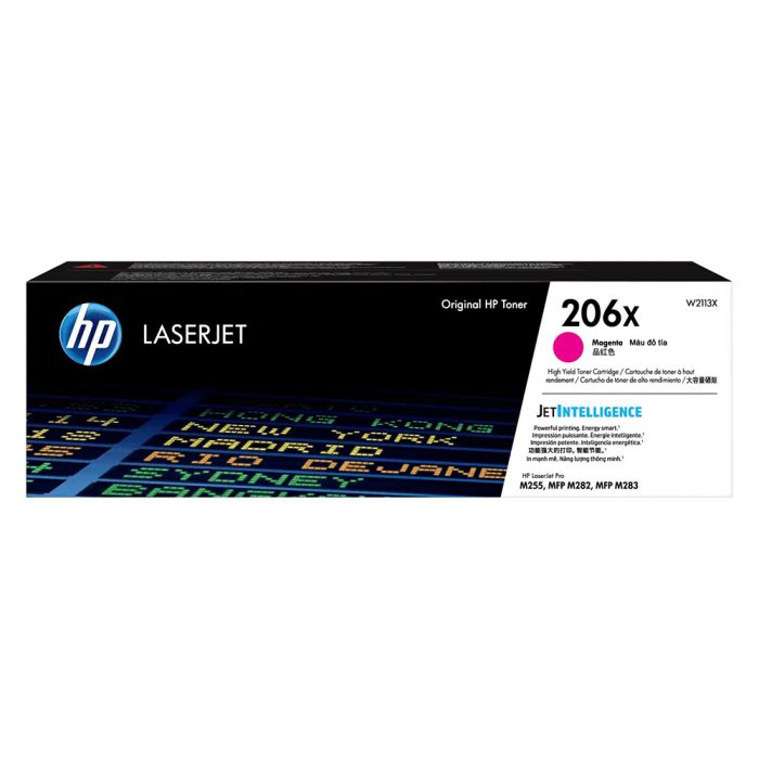 Cartucho de tóner HP 206X Magenta Alto Rendimiento Laserjet Original (W2113X) - Image 1