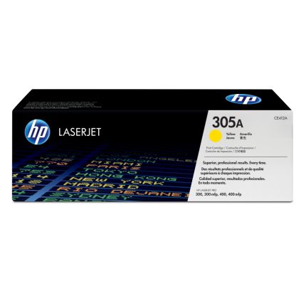 Cartucho de tóner HP 305A Amarillo Laserjet Original (CE412A)