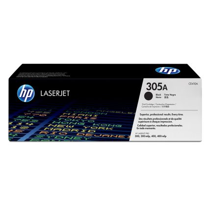 Cartucho de tóner HP 305A Negro Laserjet Original (CE410A)