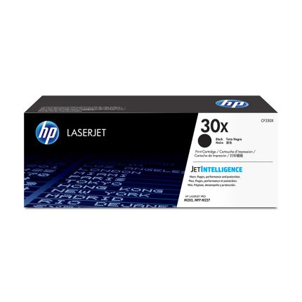 Cartucho de tóner HP 30X Negro Alto Rendimiento Laserjet Original (CF230X)
