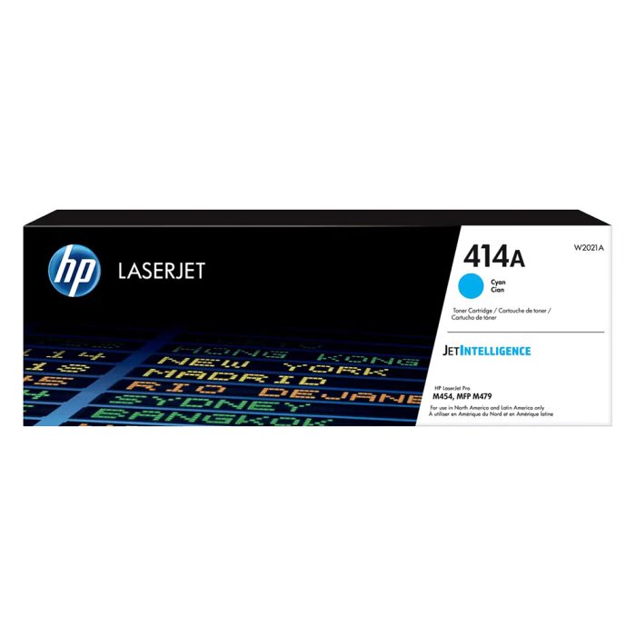 Cartucho de tóner HP 414A Cian Laserjet (W2021A) - Image 1