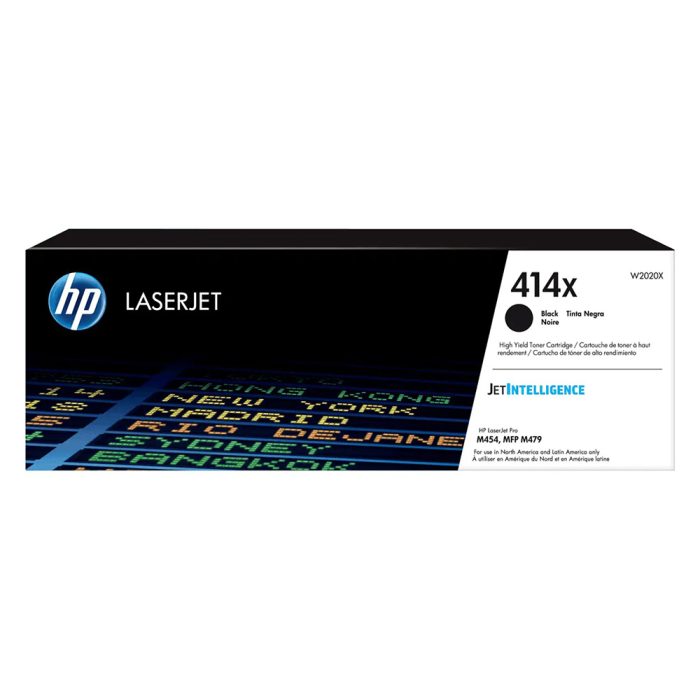 Cartucho de tóner HP 414X Negro Laserjet Original De Alto Rendimiento (W2020X) - Image 1