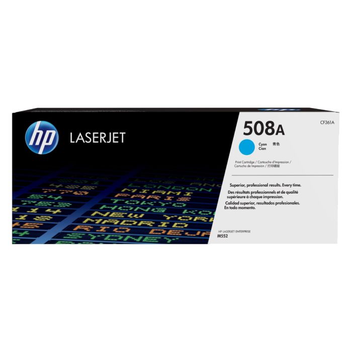 Cartucho de Tóner HP 508A Cian LaserJet Original (CF361A) - Image 1