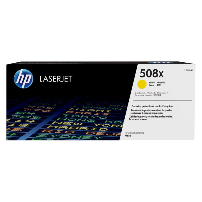 Cartucho de Tóner HP 508X Amarillo LaserJet Original (CF362X) - Image 1