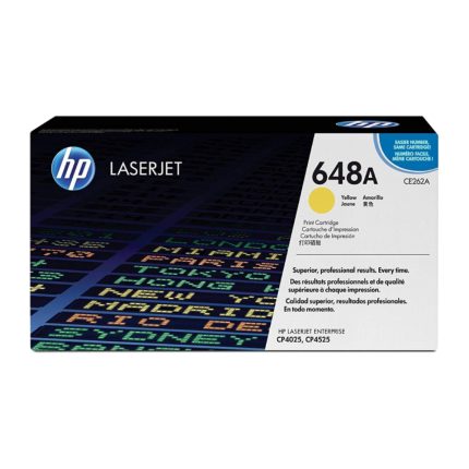 Cartucho de Tóner HP 648A Amarillo LaserJet Original (CE262A)