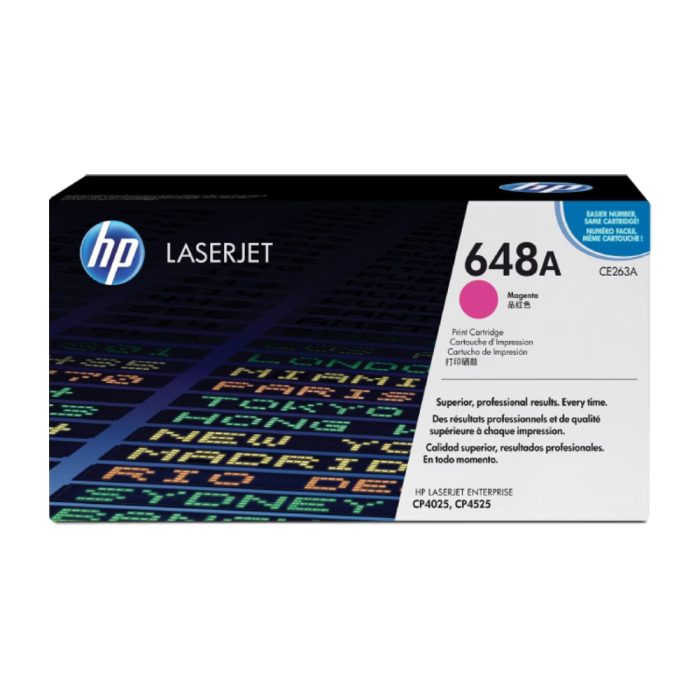 Cartucho de Tóner HP 648A Magenta LaserJet Original (CE263A) - Image 1