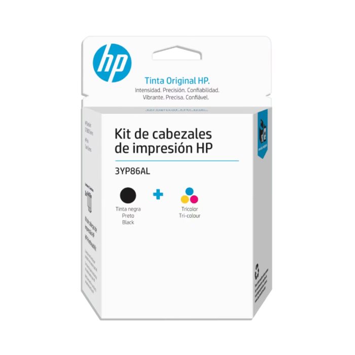 Kit de Cabezales de Impresión HP GT 3YP86AL Negro/Tricolor (3Y986AL) - Image 1