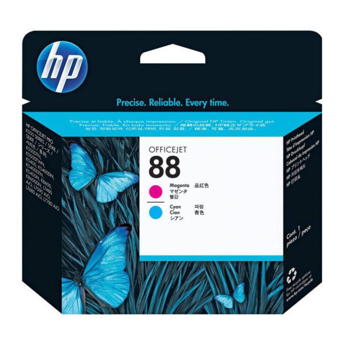 Cabezal de impresión HP 88 Magenta y Cian Original (C9382A) - Image 1
