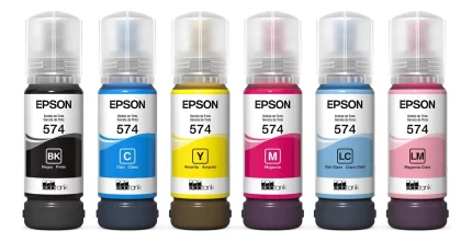 Combo Botellas de Tinta Epson 574  Negro - Colores Original (CT574)