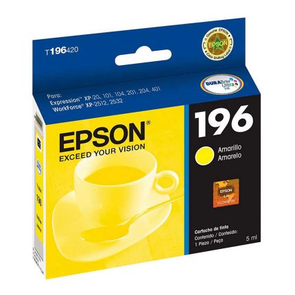 Cartucho Epson 196 Amarillo T196420
