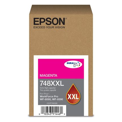 Cartucho de Tinta Epson 748XXL Magenta T748XXL320 WF-6590/6090