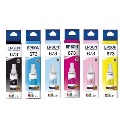 Combo botellas de tinta Epson 673 Negro Y Colores Original