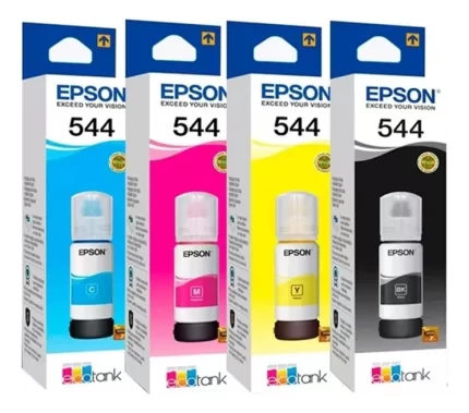 Combo botellas de tinta Epson 544  Negro - Colores Original (CT544)